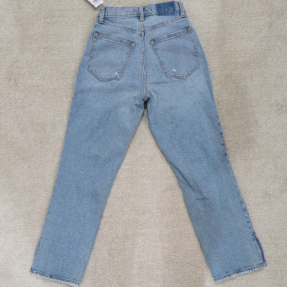 Abercrombie & Fitch Blue Straight Leg Jeans - Picture 4 of 5